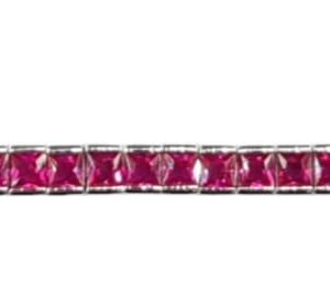 Ladies Ruby square 2.5MM Tennis BR