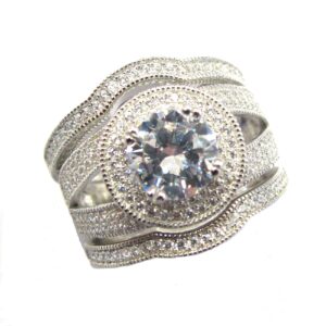 Ladies 3 Pc wedding set Rings RW-108