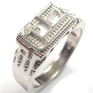 Men’s Silver Castle Rings with C.Z stone RM-154