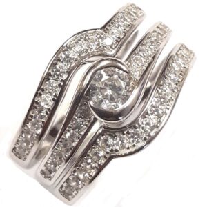 Ladies 3 Pc wedding set Rings RW-169