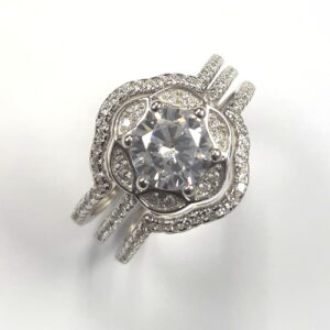 Ladies 3 Pc wedding set Rings RW-175