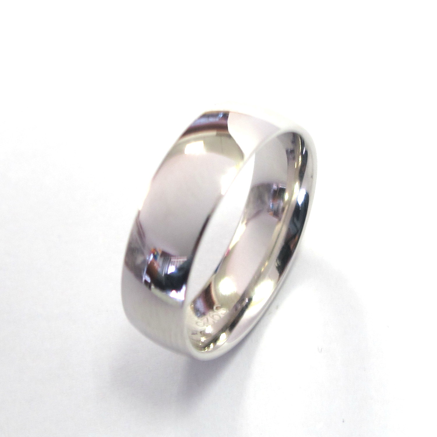 Plain Silver 6MM Comfort Dome wedding bands