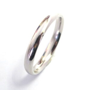 Plain Silver 3MM Comfort Dome wedding bands