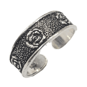 Ladies Silver Oxidised Toe-Ring 05
