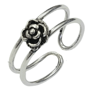 Ladies Silver oxidised Toe-Ring 03