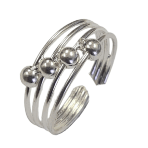Ladies Plain Silver Toe-Ring 04