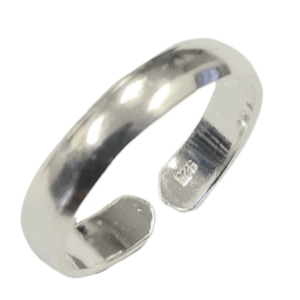 Ladies Plain Silver Toe ring 01