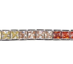 Ladies Multicoloured square 2.5MM Tennis BR