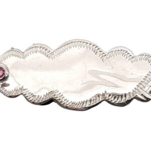 Thick Baby brooch with ruby c.z stones  201