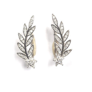 925 Sterling Silver C.Z Earrings E-652
