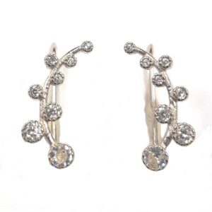 925 Sterling Silver C.Z Earrings E-655
