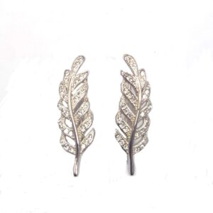 925 Sterling Silver C.Z Earrings E-499