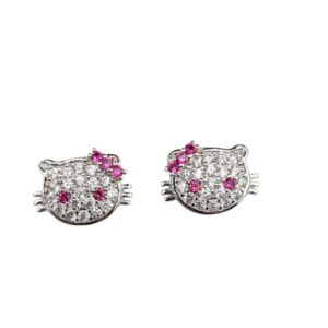 925 Sterling Silver C.Z Earrings E-622