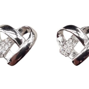 925 Sterling Silver C.Z Earrings E-628