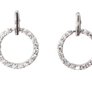 925 Sterling Silver C.Z Earrings E-617