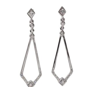 925 Sterling Silver C.Z Earrings E-412