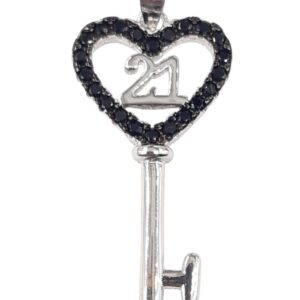 925 Sterling Silver C.Z Pendant P-707