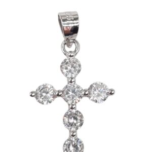 925 Sterling Silver C.Z Cross PCR-909