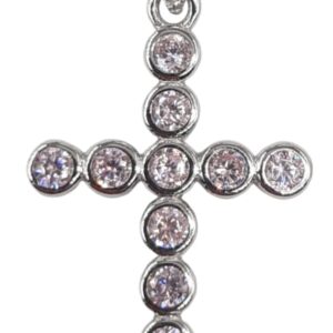 925 Sterling Silver C.Z Cross PCR-908/P