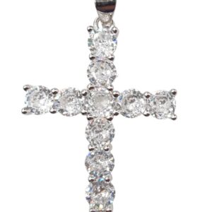 925 Sterling Silver C.Z Cross PCR-911