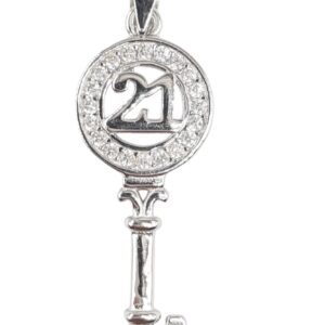 925 Sterling Silver C.Z Pendant P-710
