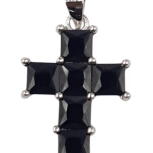 925 Sterling Silver Cross with C.Z stones PCR-906/B