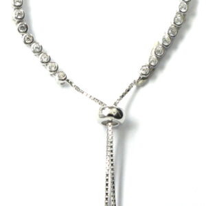 925 Sterling Silver C.Z Bracelet TBR-38