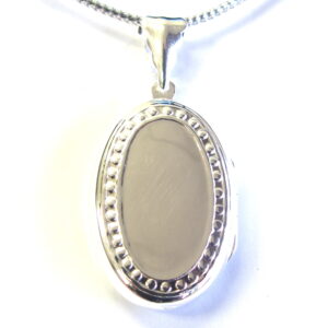 925 Sterling Silver Oval locket PLK-129