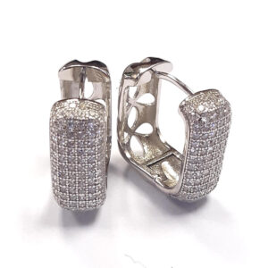 925 Sterling Silver C.Z Huggies E-321