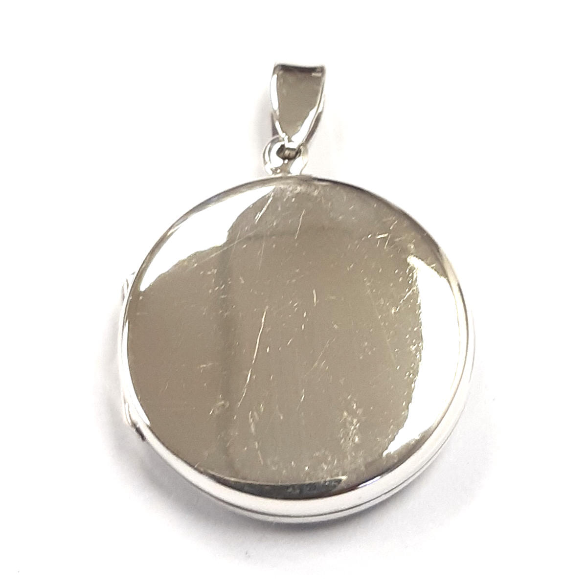 925 Sterling Silver plain round locket PLK-210