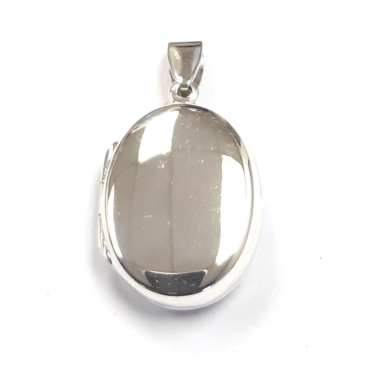 925 Sterling Silver plain Oval locket PLK-105