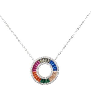 925 Sterling Silver C.Z necklace NPC-144 M/C