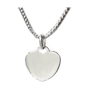 925 Sterling Silver Plain Heart Discs PDHRT-12MM