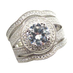 Ladies 3 Pc wedding set Rings RW-108