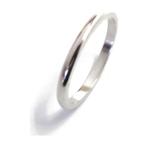 Plain Silver 2MM Comfort Dome wedding bands