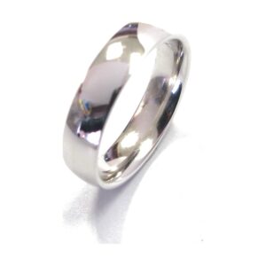 Plain Silver 5MM Comfort Dome wedding bands