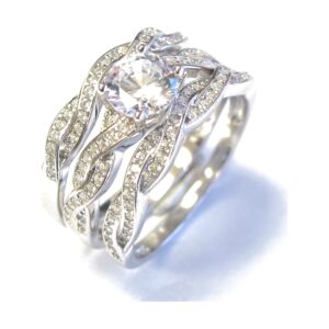 Ladies 2 Pc wedding set Rings RW-162