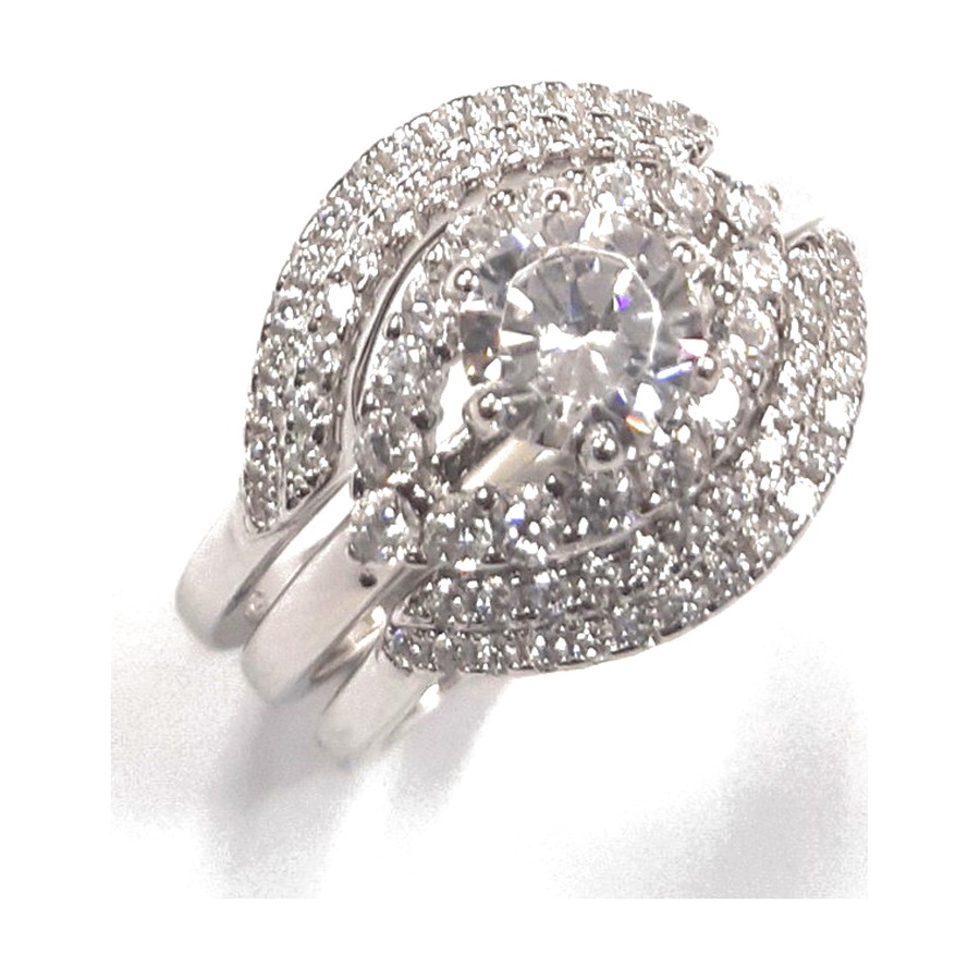 Ladies 3 Pc wedding set Rings RW-174