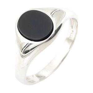 Men's Silver Ring with Real Onxy stone RM-150
