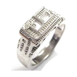 Men’s Silver Castle Rings with C.Z stone RM-154