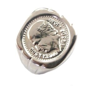 Men’s Silver Coin Ring RM-161
