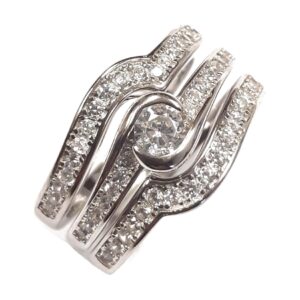 Ladies 3 Pc wedding set Rings RW-169