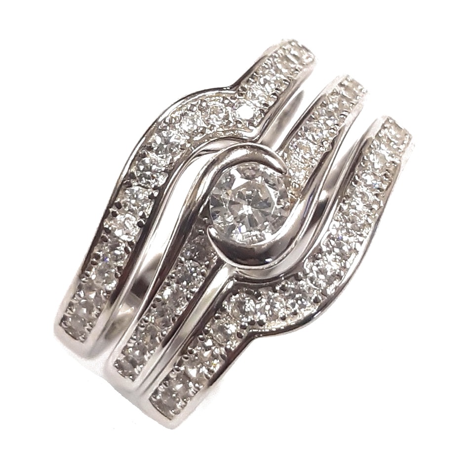 Ladies 3 Pc wedding set Rings RW-169 (Copy)