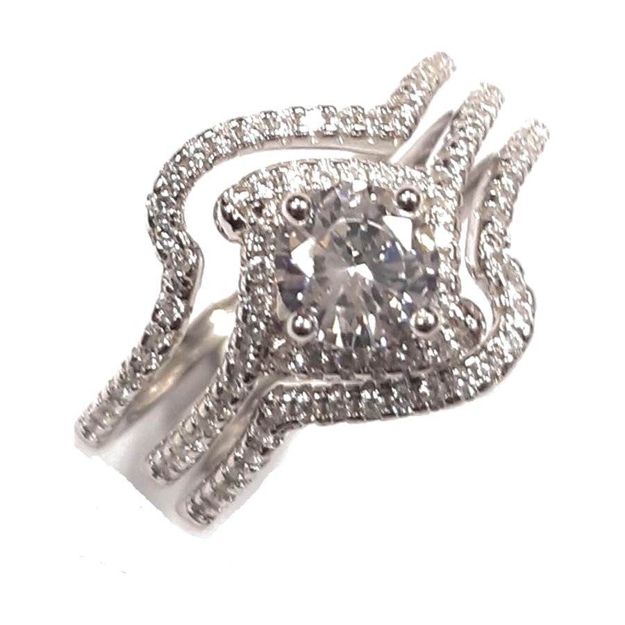Ladies 3 Pc wedding set Rings RW-173