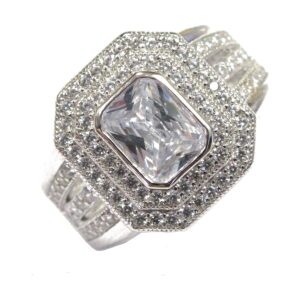 Ladies Ring with C.Z RMS-1407