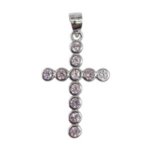 925 Sterling Silver C.Z Cross PCR-908/P