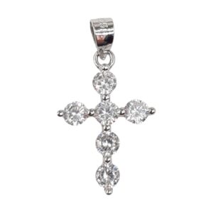 925 Sterling Silver C.Z Cross PCR-909
