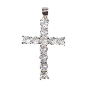 925 Sterling Silver C.Z Cross PCR-911