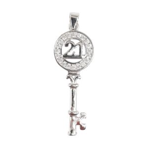 925 Sterling Silver C.Z Pendant P-710