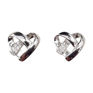 925 Sterling Silver C.Z Earrings E-628